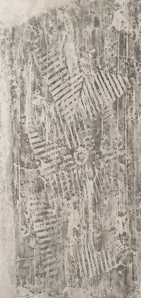 Ink rubbing taken from an ancient Chinese brick
